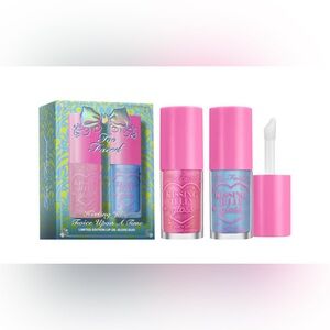 Too Faced Kissing Jelly Lip Gloss Duo - Pink and Blue Delight